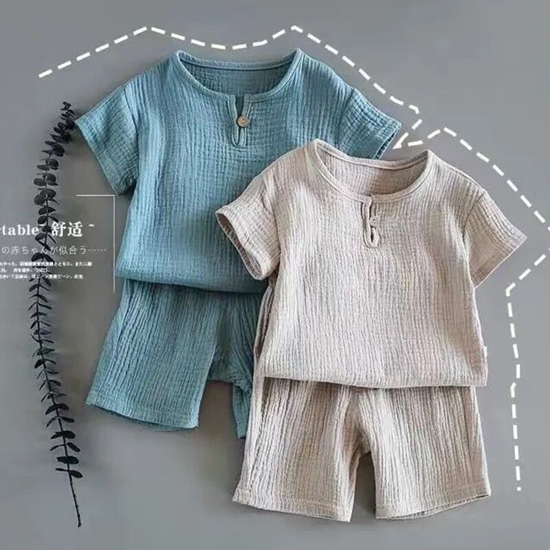 Unisex Baby Short-sleeved Summer Suit