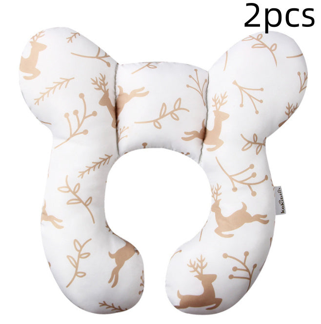 Unisex Baby Pillow U-Shaped Neck Guard Stroller Pillow