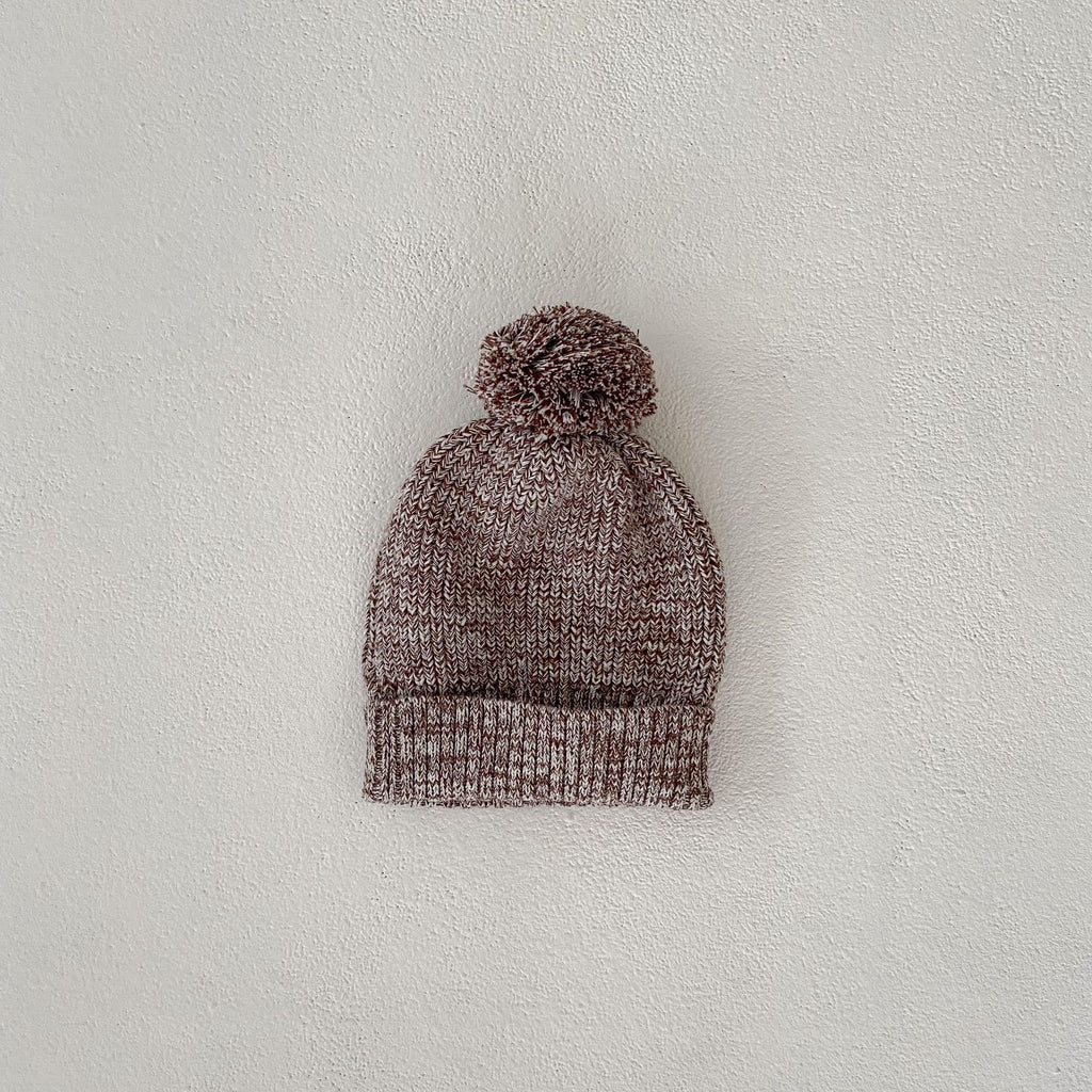 Baby Girl Thick Needle Pullover Pants Pullover Fur Ball Knitted Hat 3-piece Set