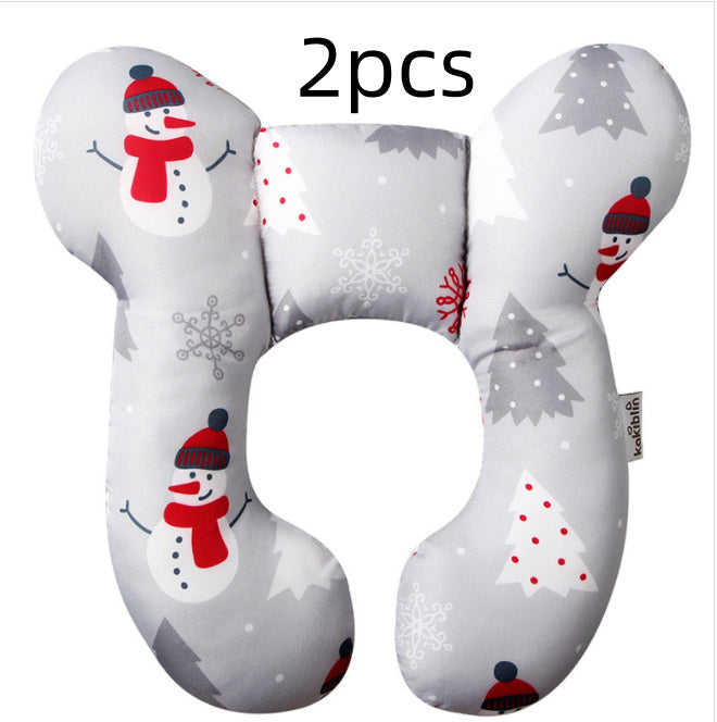 Unisex Baby Pillow U-Shaped Neck Guard Stroller Pillow
