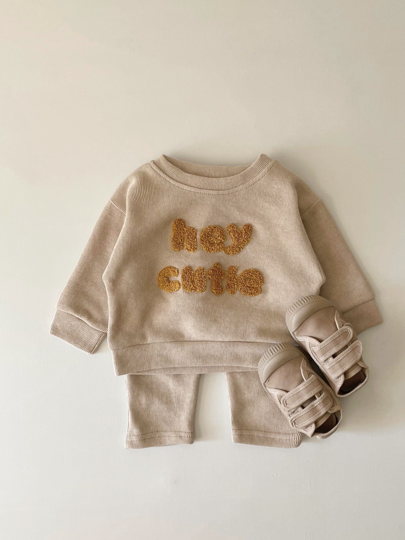Spring And Autumn Baby Long Sleeve Two-piece Suit