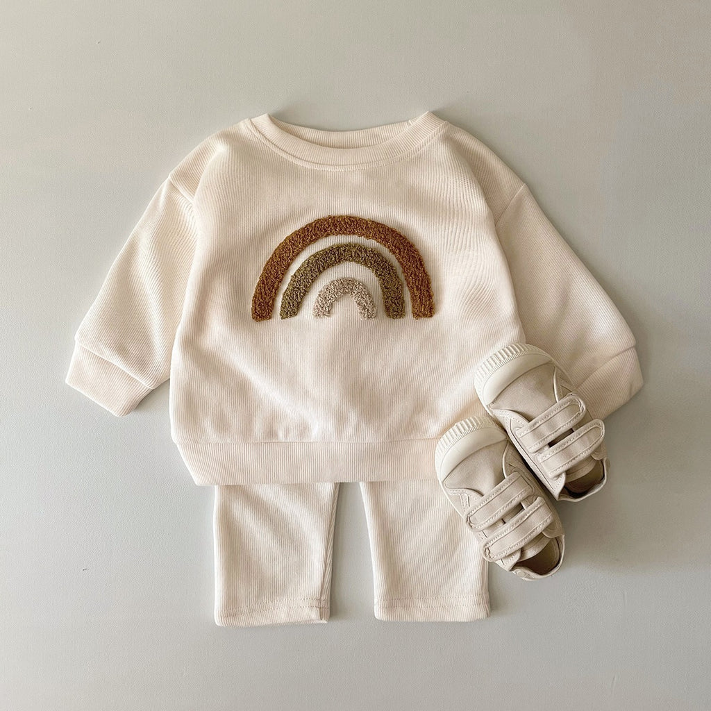 Spring And Autumn Baby Long Sleeve Two-piece Suit