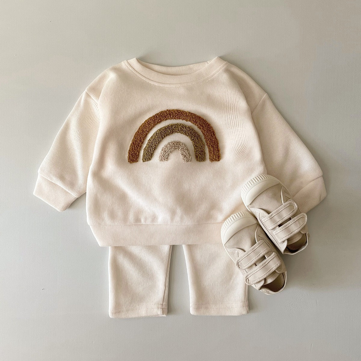 Spring And Autumn Baby Long Sleeve Two-piece Suit