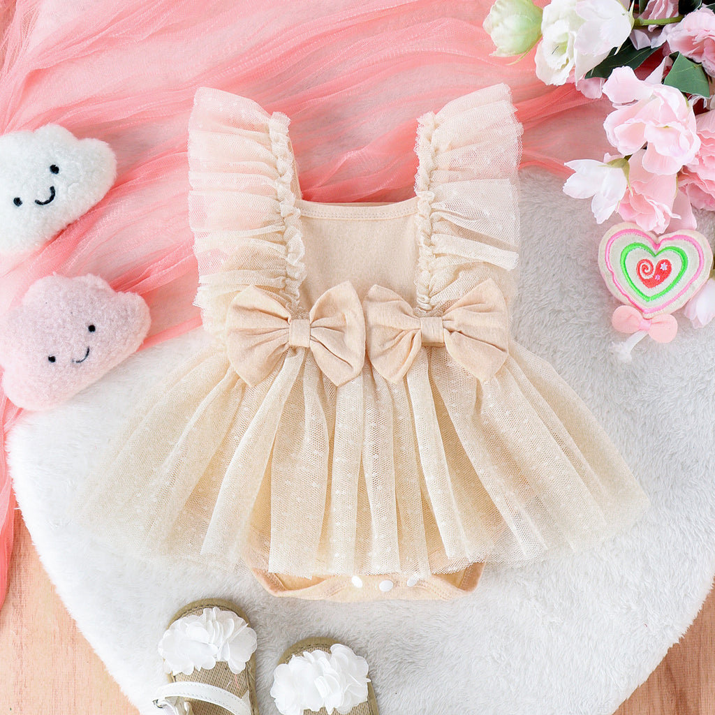 Princess Baby Doll Sleeveless Jumpsuit with Bows