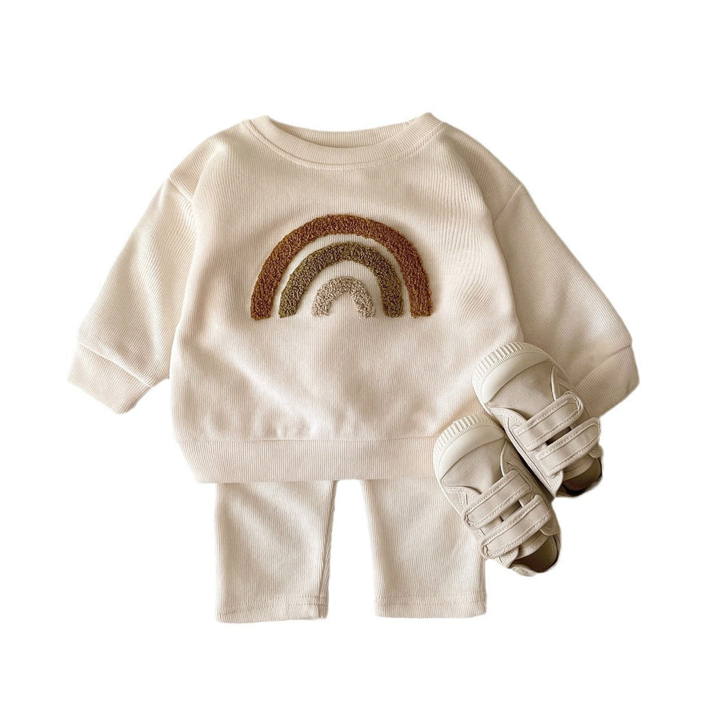 Spring And Autumn Baby Long Sleeve Two-piece Suit