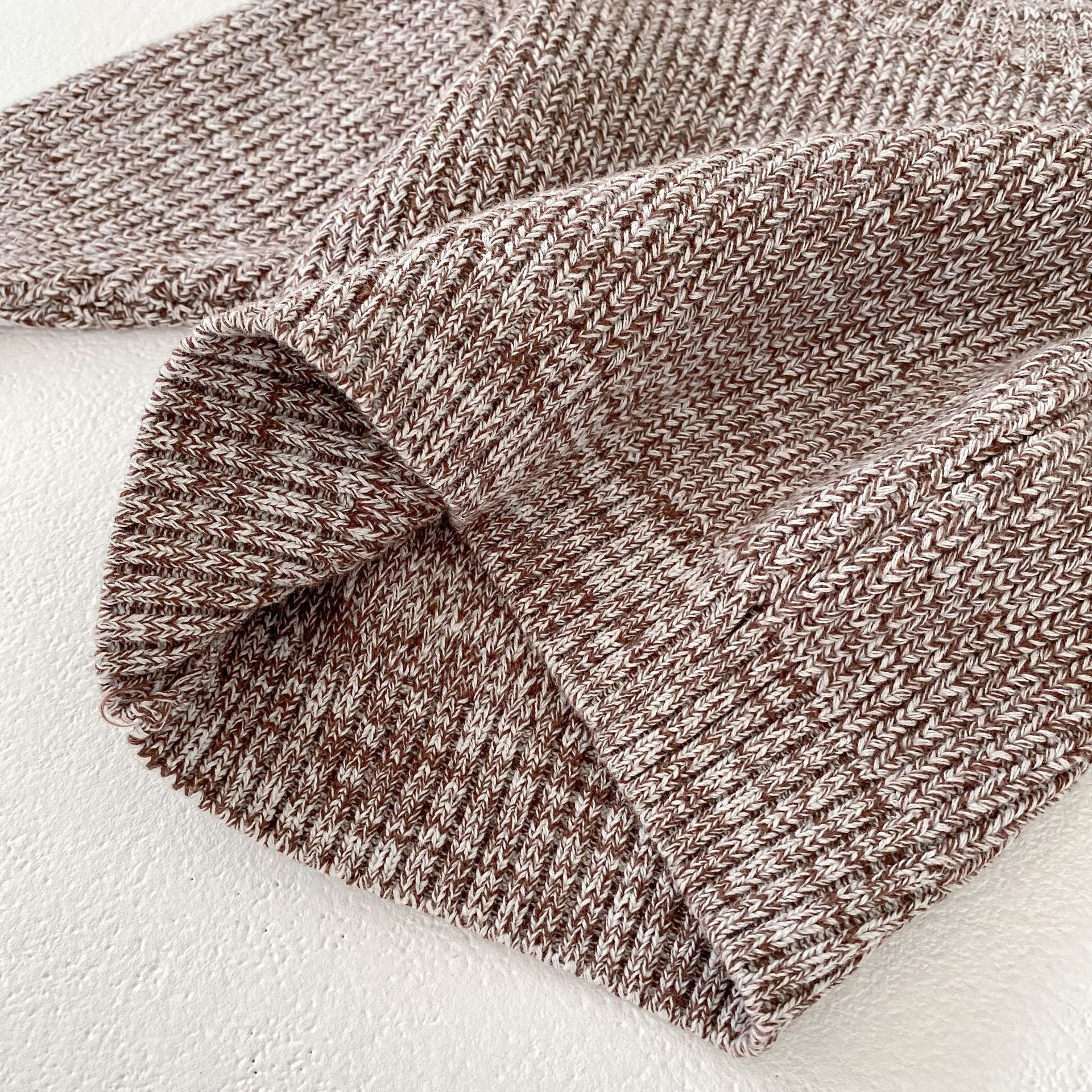 Baby Girl Thick Needle Pullover Pants Pullover Fur Ball Knitted Hat 3-piece Set