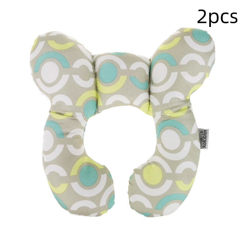 Unisex Baby Pillow U-Shaped Neck Guard Stroller Pillow