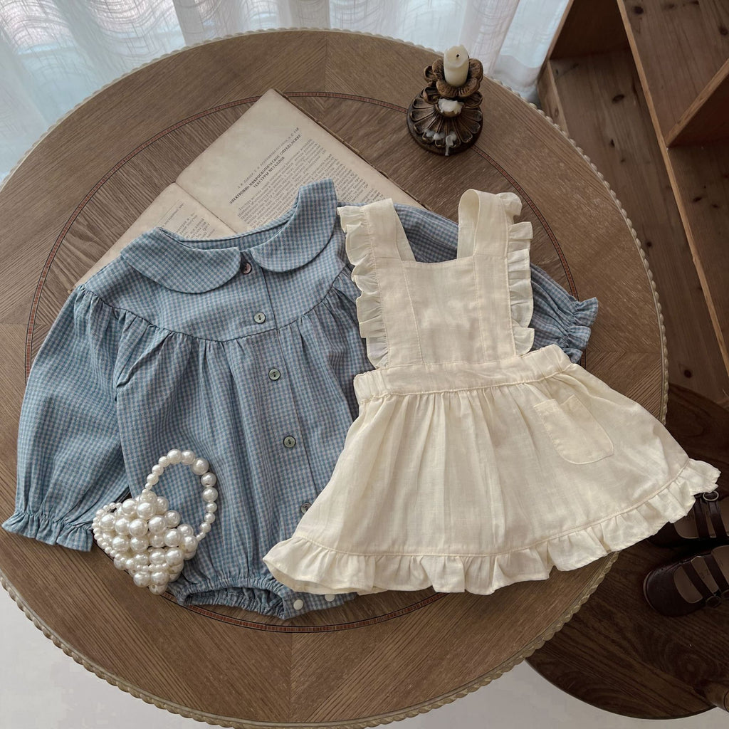 Romper with Sling Overskirt